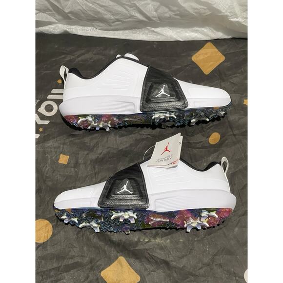 New Men’s 10 Nike Jordan Air Rev White Black Athletic Golf Shoes (FV6338-103) main image 7